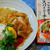 にんべん「こんがりスパイシーチキン」を使って☆スパイシーチキン添えピラフ♫
