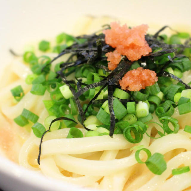 冷凍うどんで明太子クリームうどん♪～レシピあり