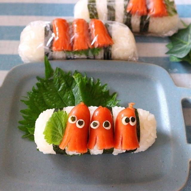 スティックおにぎり＊タコさんウインナー