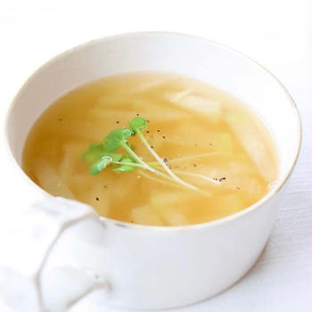 シンプルな旨味が美味しい【冬瓜と生姜のスープ】