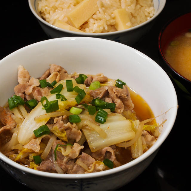 白菜 豚肉 すき焼き 風