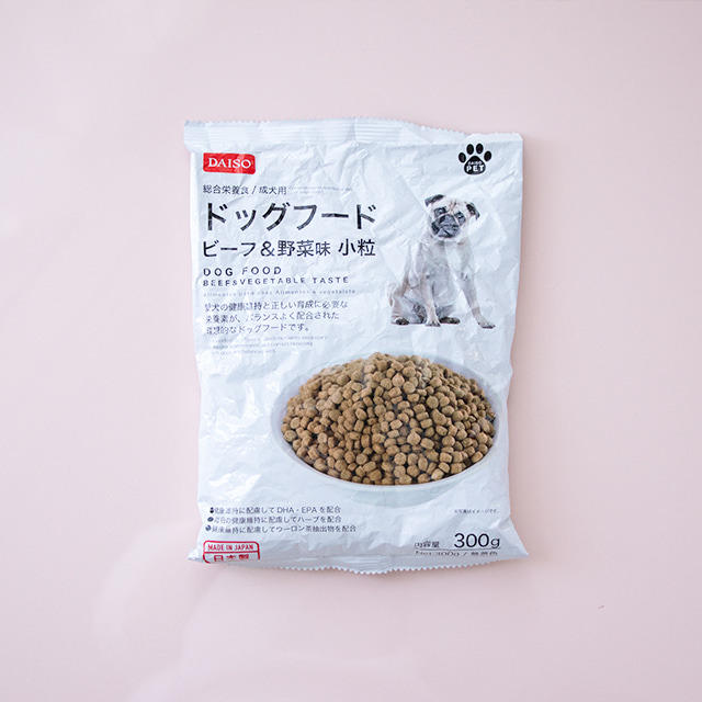 ダイソーで100円のドッグフードを買ってみた。