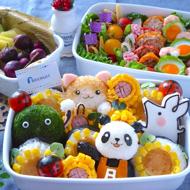 キャラ弁依頼品☆リクルートキャラクター夏の大箱弁当