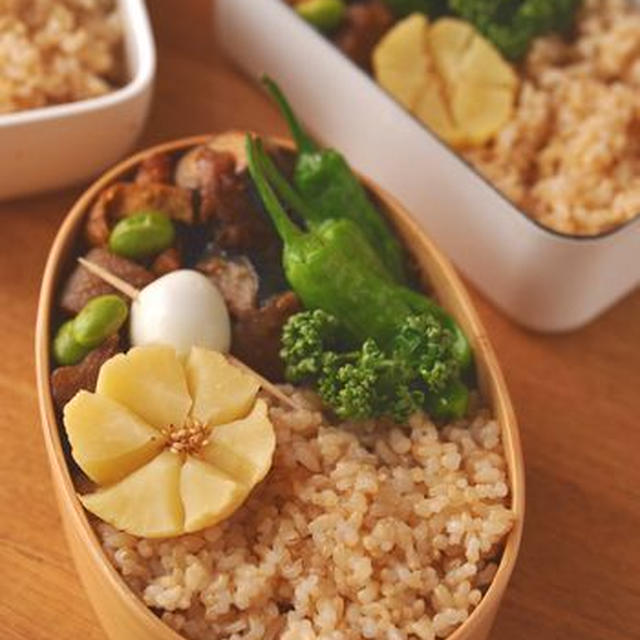 ママ弁「茄子の挟み焼き煮のお弁当」