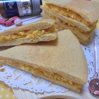 小麦粉・砂糖不使用☆　大豆粉でどら焼き風かぼちゃサンド
