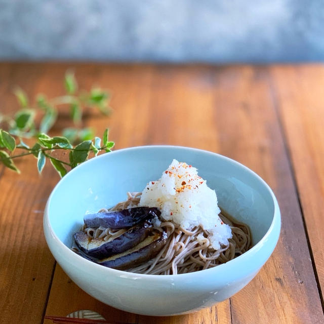 冷たいおろし蕎麦でさっぱりおひるごはん♪