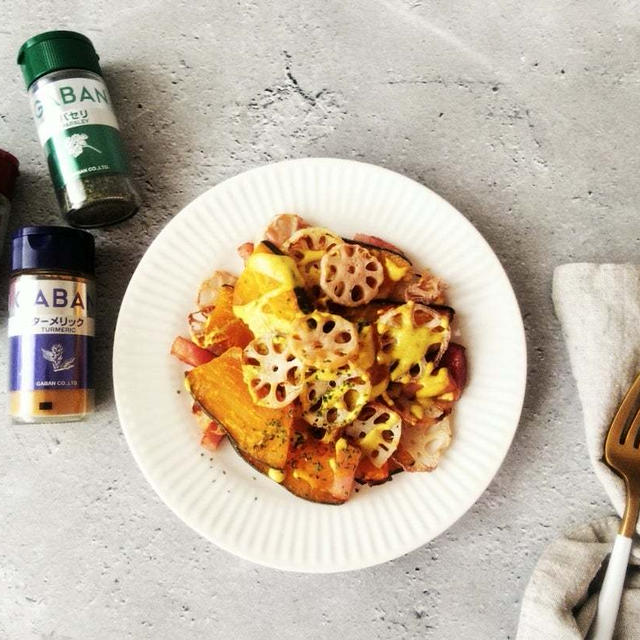 秋の焼き野菜サラダ