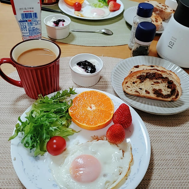 日曜日：朝食・昼食＆肝硬変その後‥