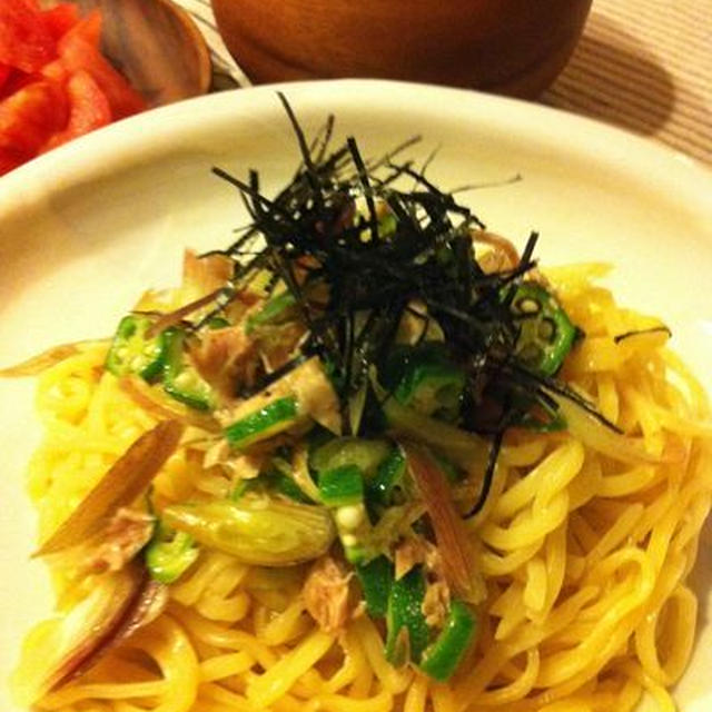 GW３日目/薬味パスタ