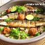 秋刀魚の塩焼きの土鍋炊き込みご飯。°梅すだち風味。