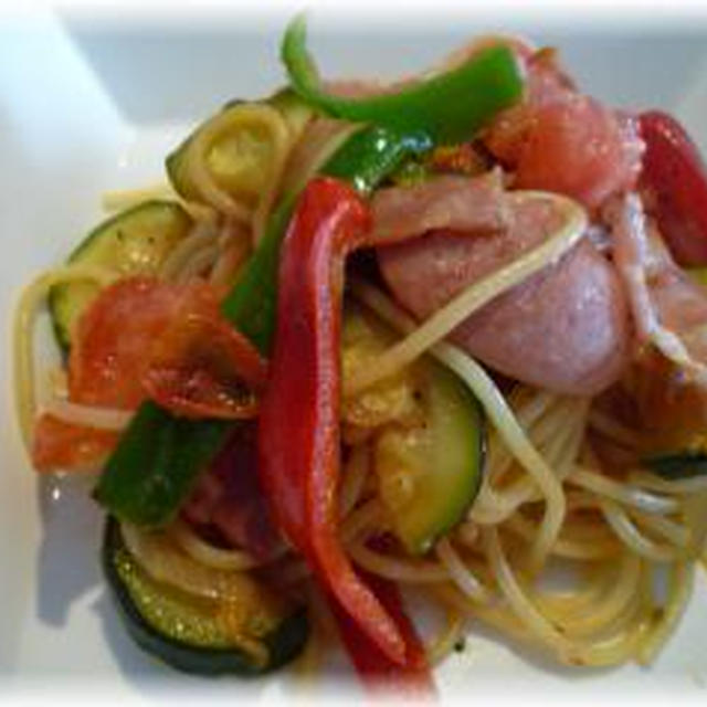 野菜たっぷりなパスタ♪