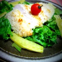 カジキのパン粉焼き浅漬けの素仕立て