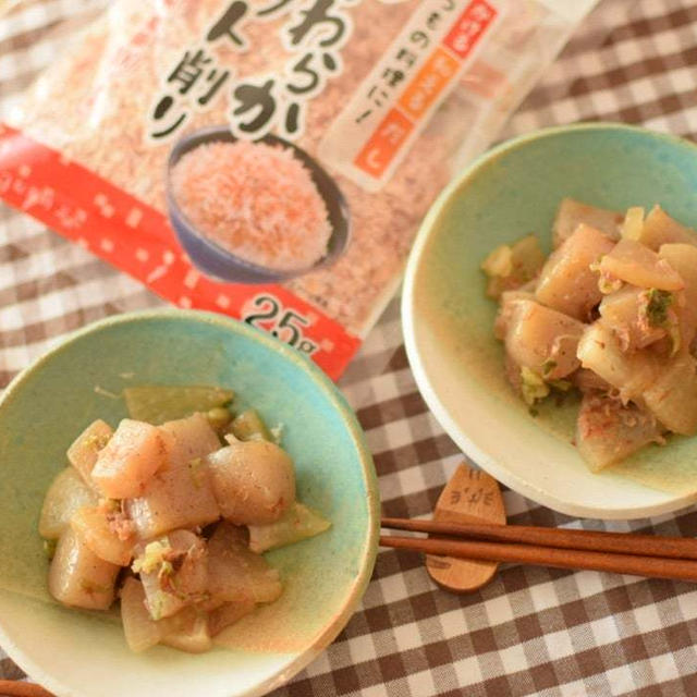 【フライパン1枚でできる‼︎大根と蒟蒻のおかか煮】