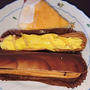 チーズケーキとエクレールでコーヒータイム★桜あんぱん作り（犬仲間でパン作り）
