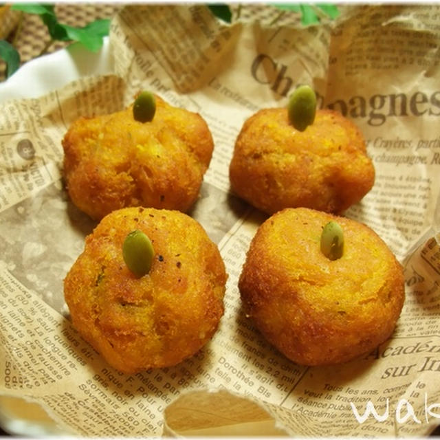 簡単■ コロコロ かぼちゃ団子 ■ もちもちトロトロ(*´∀｀*)