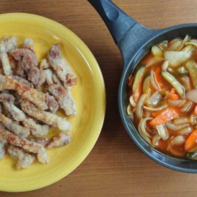 韓国酢豚タンスユクの簡単レシピ。タレはかけてもつけても！