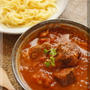 * ハンガリアングーラッシュでつけ麺♪