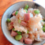 夏の定番、枝豆ギョニソごはん