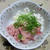 マグロのたたきと刻み長芋の小鉢