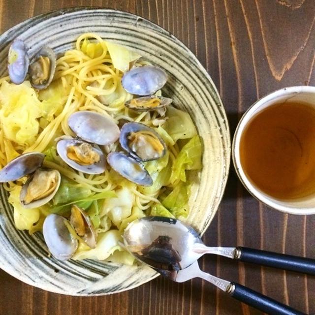 あさりとキャベツのパスタ 【レシピ】