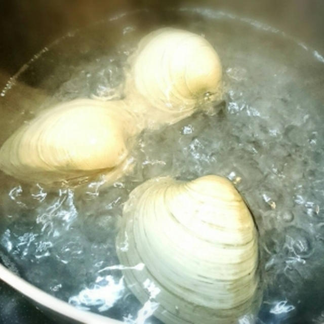 湯煎で料亭の味　ホンビノス貝のトロトロ茶碗蒸し
