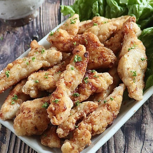 味付けはたった２つ！鶏むね肉で作る節約【スティックチキン】