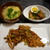 豚の角煮と野菜のかきあげ