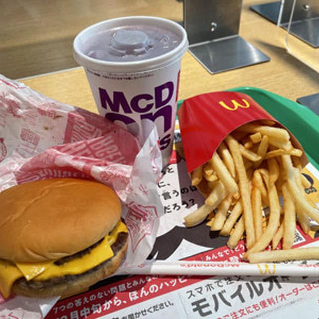 マクドナルド／ランチダブルチーズバーガーセット