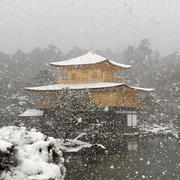 雪の金閣寺