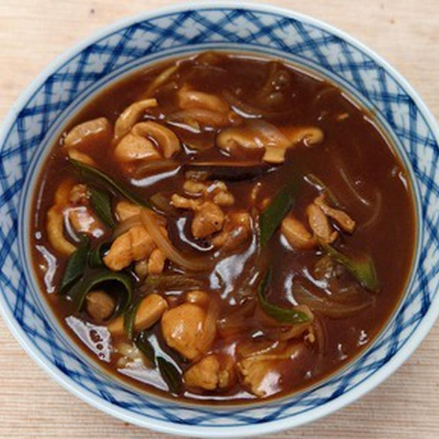 鶏カレーうどんで温まる