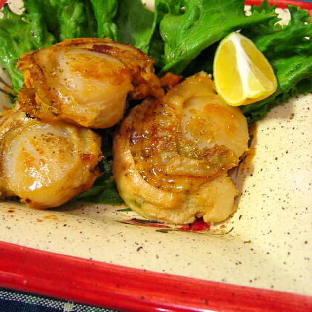 帆立の山椒焼き