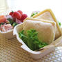 11．28　１００均商品で　ランチパック風サンドのお弁当