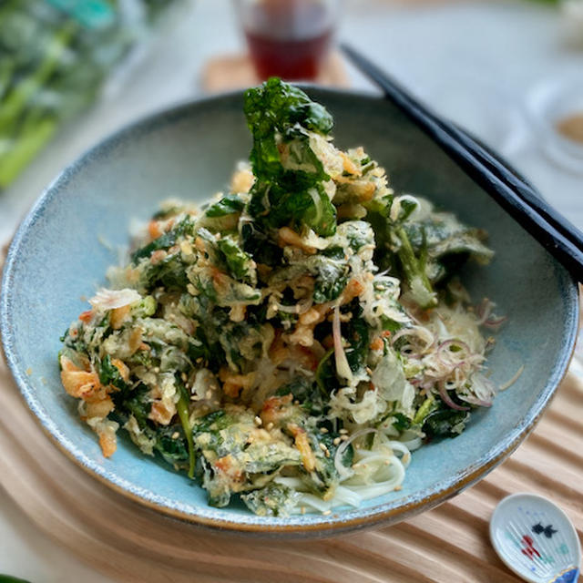 つるむらさきの天ぷらぶっかけうどん【福島クッキングアンバサダー】pr