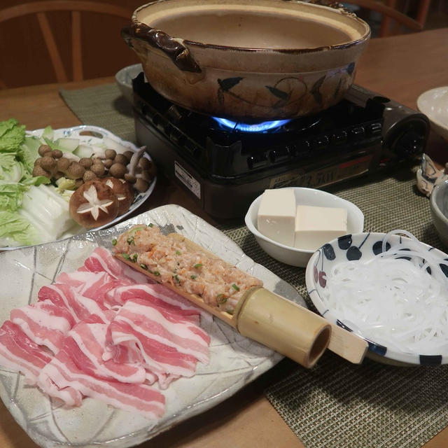 塩麹鍋の晩ご飯　と　”ケメちゃん”の床暖房♪