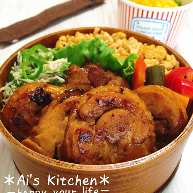 常備菜にひと手間加えて美味しさアップ♡あぶり風＊チャーシューのっけわっぱ弁当♡