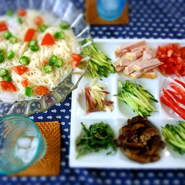夏そうめん♪　ｱﾗﾌｫｰの素足