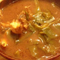 野郎飯の今日の味噌汁（八丁×信州）法蓮草・舞茸・豆腐