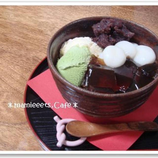 ＊ほうじ茶ゼリーの和パフェ＊