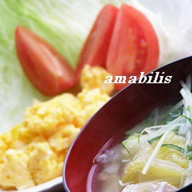 玉子と野菜の定食