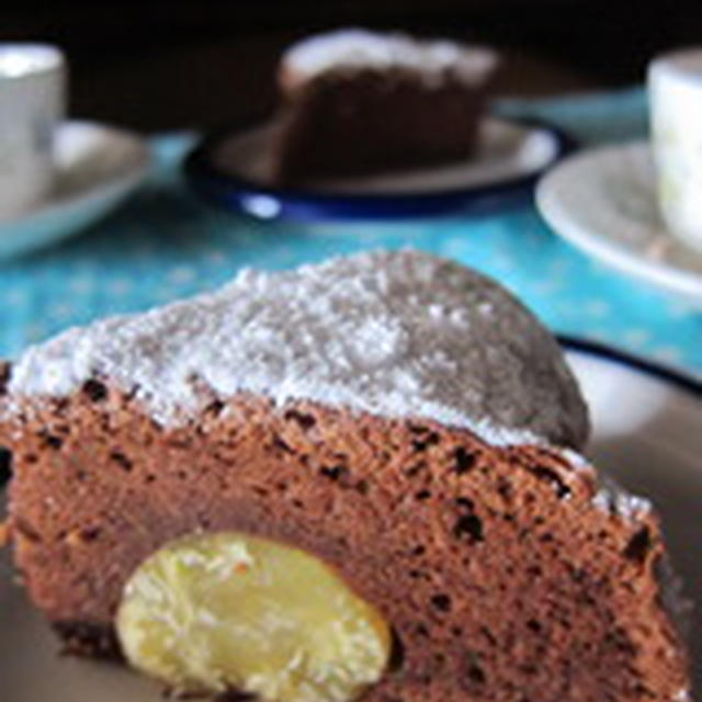 「栗のチョコレートケーキ」