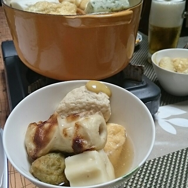 おでんにはちくわぶ～