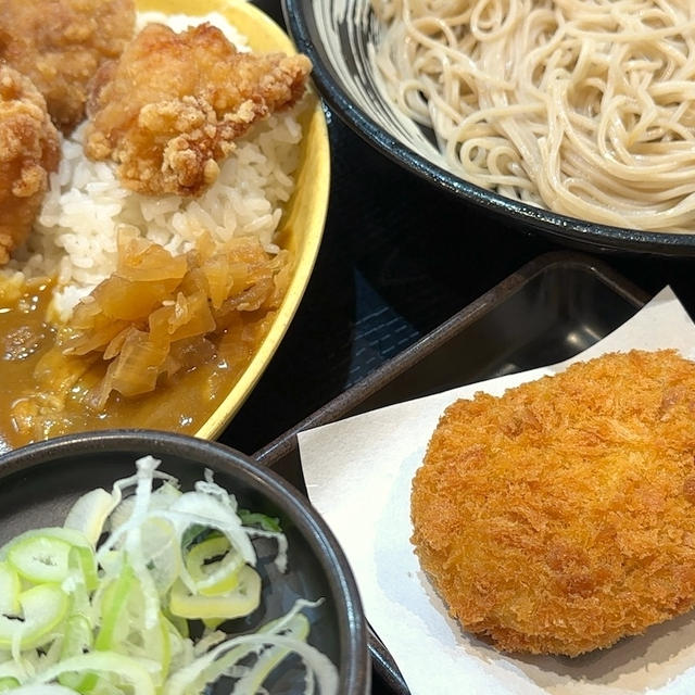 立ち蕎麦行脚「ゆで太郎赤羽橋店の日替わり得セット」