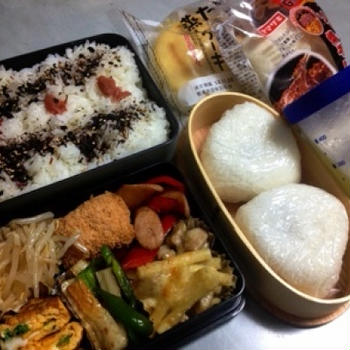 朝練にお弁当＋おにぎり・・・他