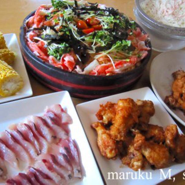 花火大会の日の夕飯