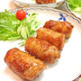 厚揚げの豚肉巻き で晩御飯