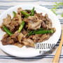 豚肉とアスパラの塩ダレ炒め