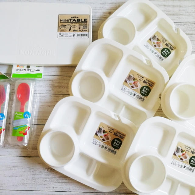 セリアでBBQ用食器を購入♪