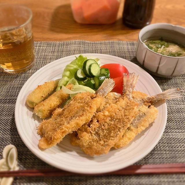 フライにするとよく食べてくれるお魚　晩ごはん