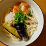 「福島県産なすとトマト」でおろしぶっかけうどん