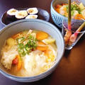 味噌にゅう麺と穴子巻き寿司